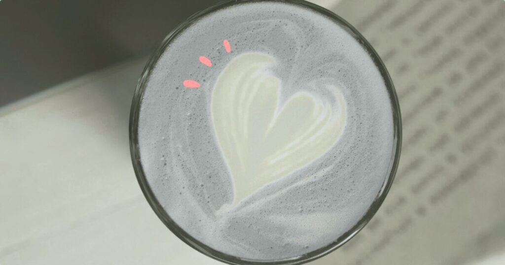 ハート　ラテアート